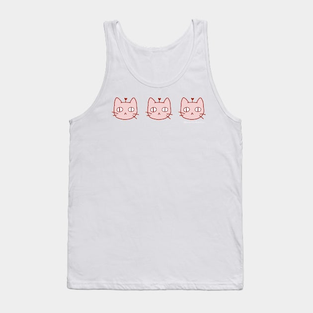 3 Pink Kitty by Sunnie Meowtlu Tank Top by SunnieDu